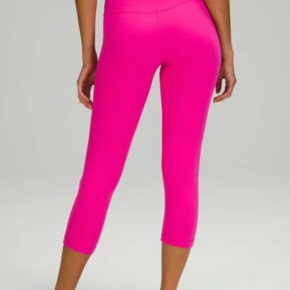 Lululemon 🍋 Align Crop Pants  *21" Inseam 
Sonic Pink Size 8 - Picture 2 of 6